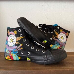Converse Chuck Taylor All Star Hi Space Mens Size 5 A04450C Black Notebook Art